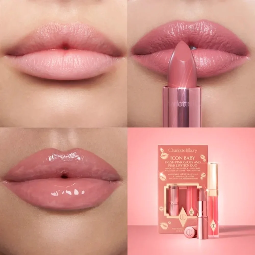 Charlotte Tilbury Lipgloss & Lipstick Duo Icon Baby